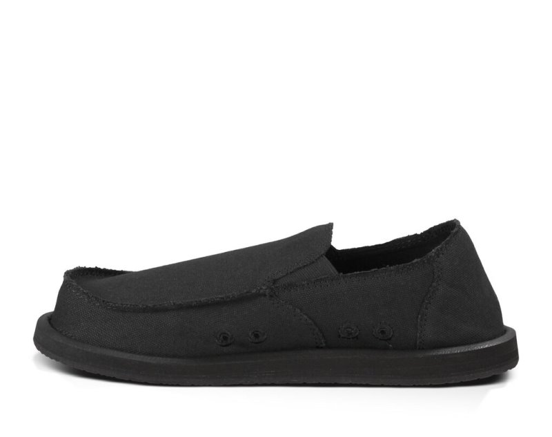 Sanuk Vagabond Men's Shoes Black | Canada 203KOR